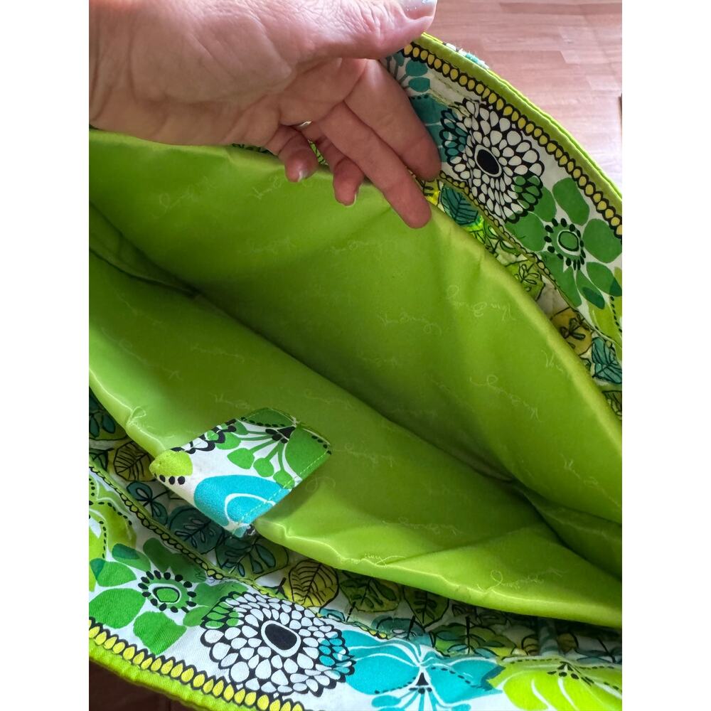 Vera Bradley Laptop Travel Tote in the "Limes Up" pattern. - Picture 11 of 13